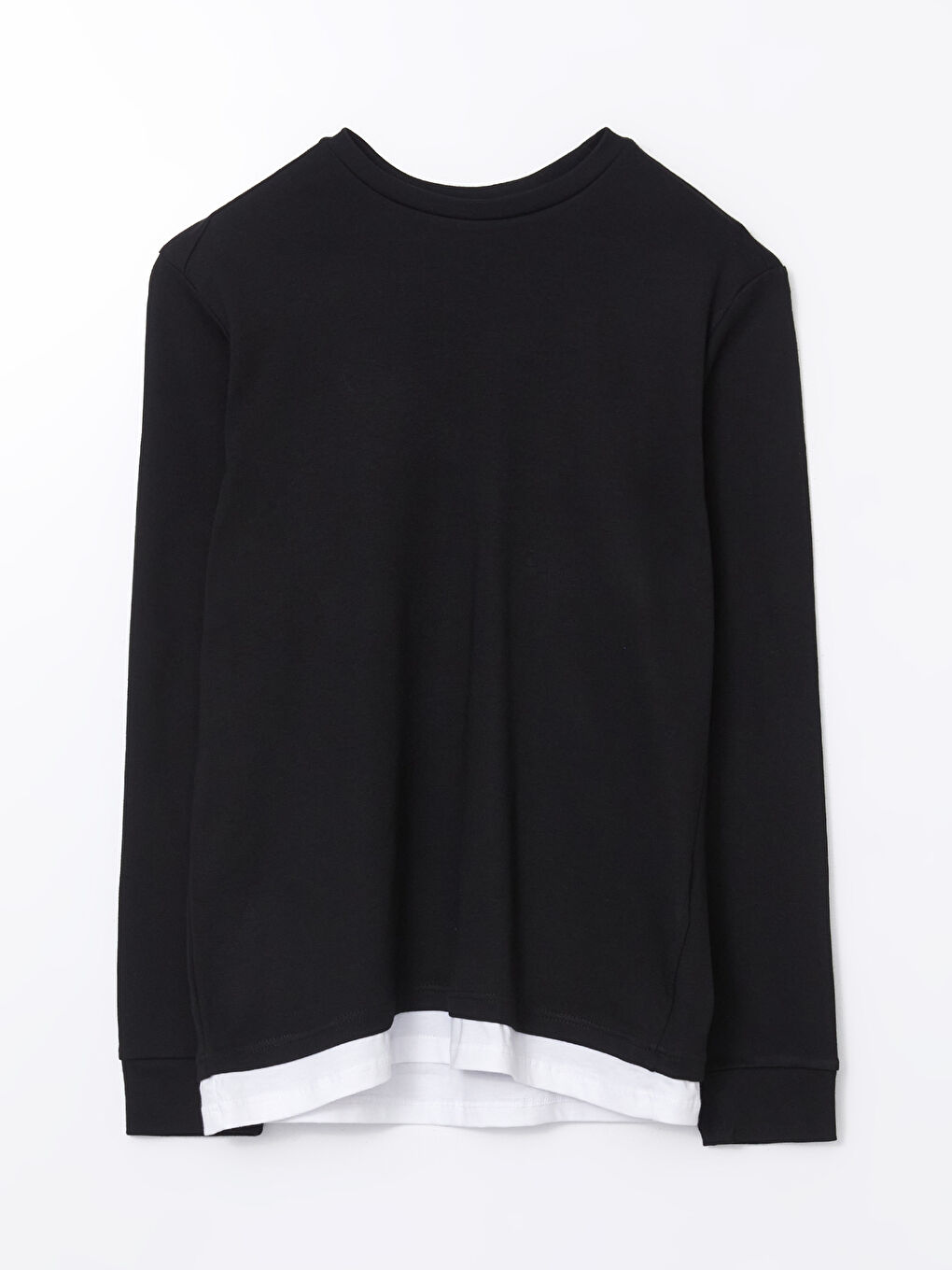 كنزة رياضية كم طويل برقبة دائرية للرجال-4