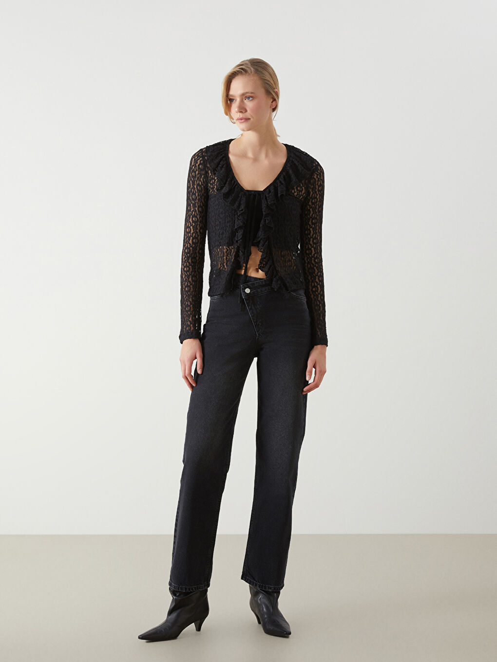 LCW Jeans Straight Fit Women's Jeans -W4M154Z8-327