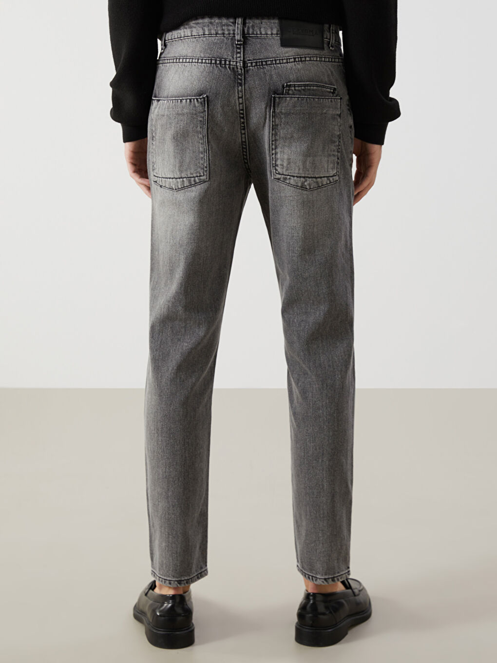 Antrasit Slim Fit Erkek Jean Pantolon-3