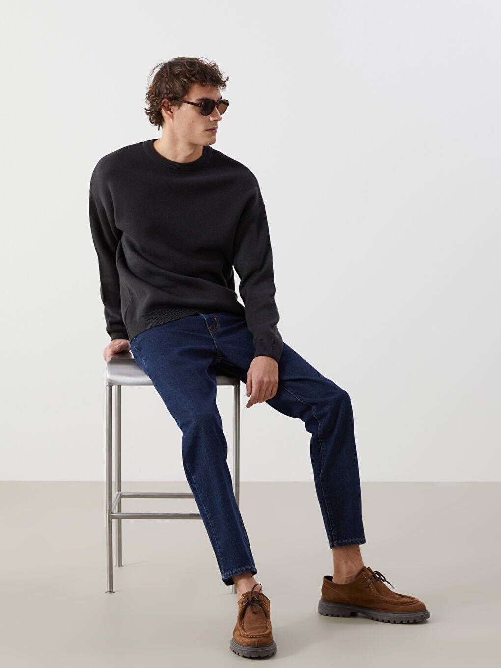 İndigo Erkek Jean Pantolon