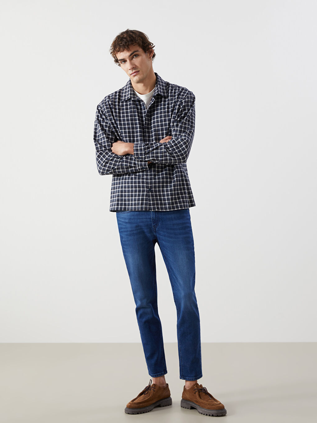 İndigo Slim Fit Erkek Jean Pantolon