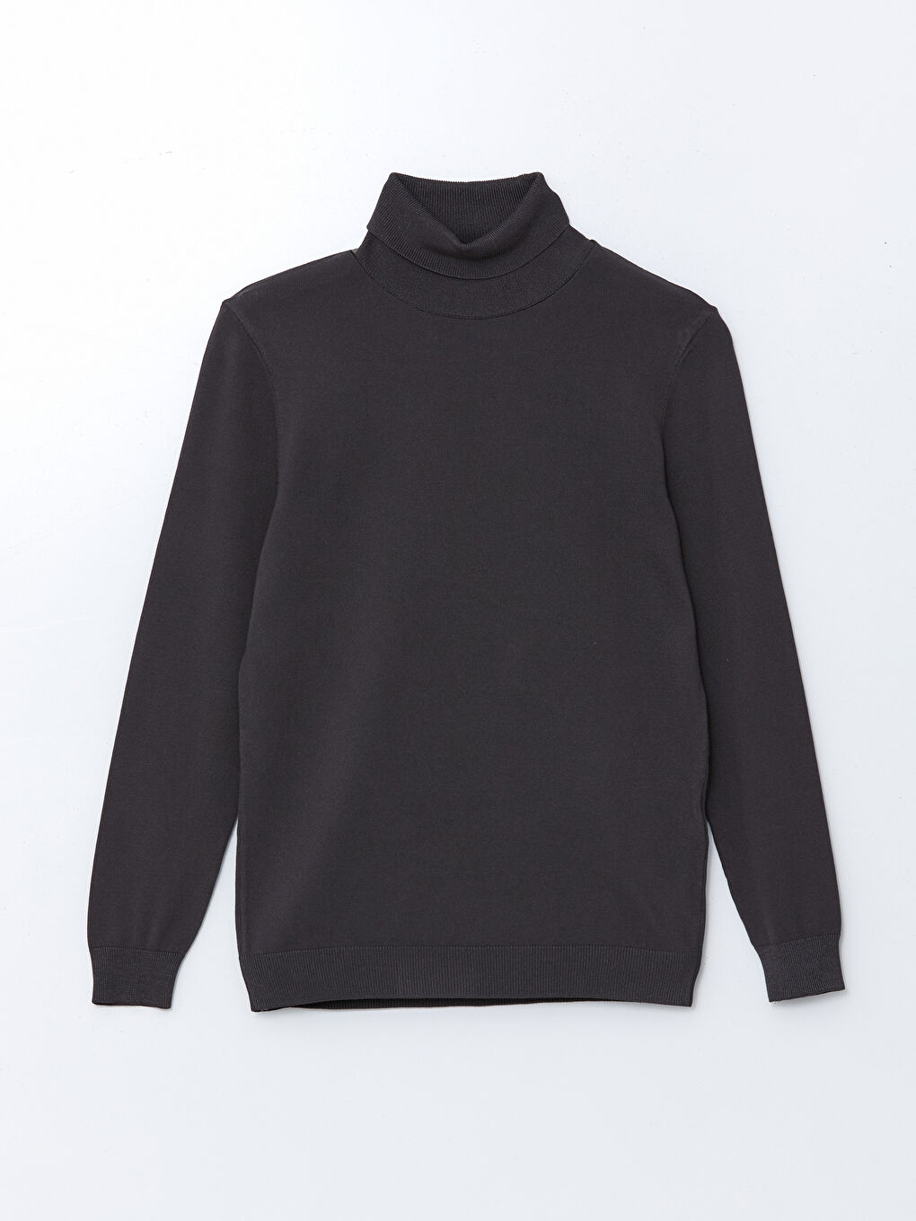 Turtleneck Long Sleeve Men's Tricot Sweater -W4M211Z8-CWN