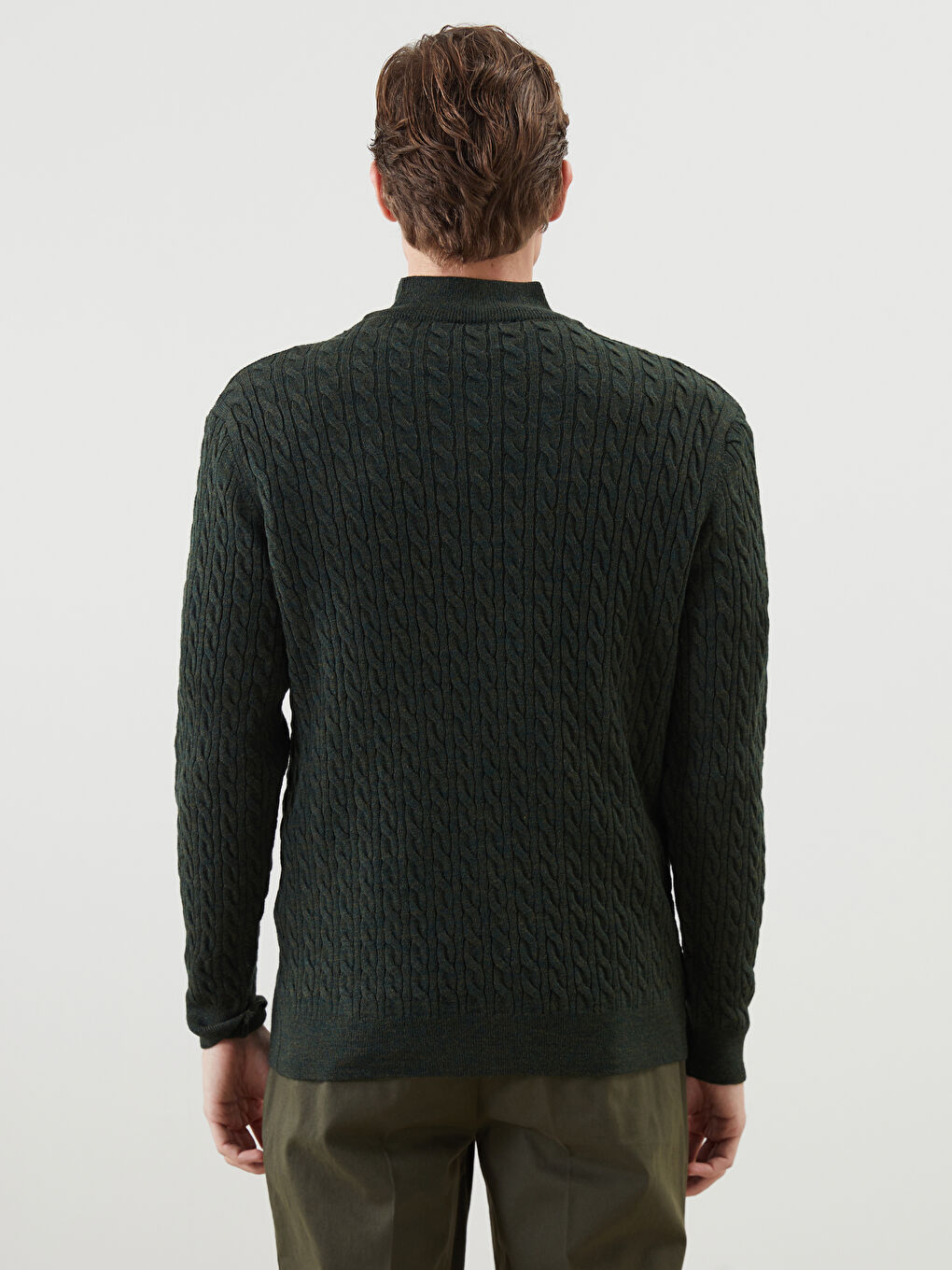 SOUTHBLUE Funnel Neck Men's Knitwear Sweater -W4M221Z8-F7Z