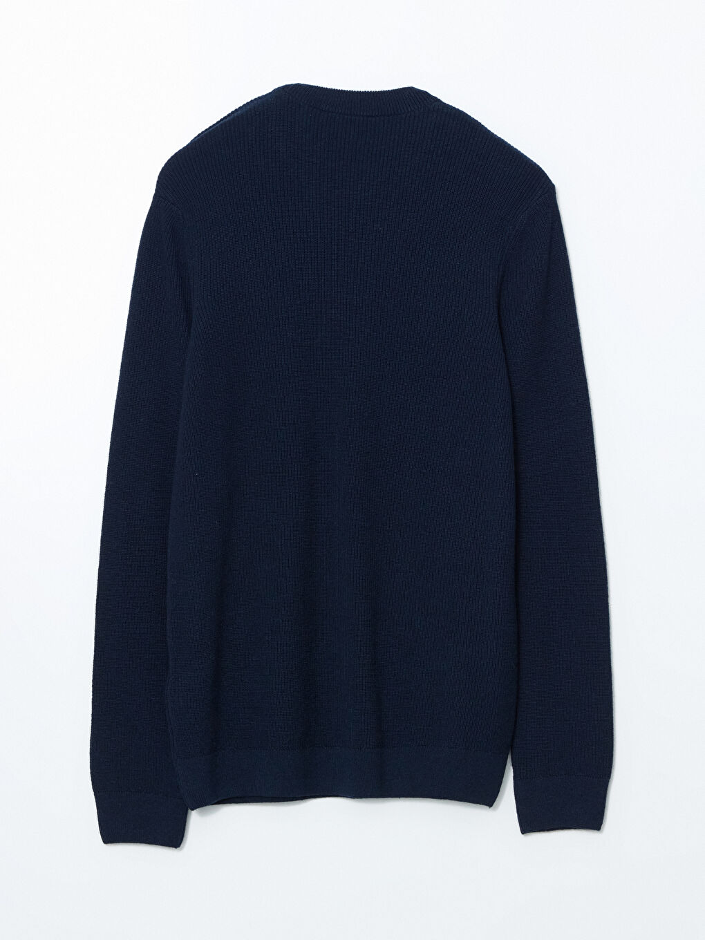 Lacivert Bisiklet Yaka Erkek Triko Kazak-5