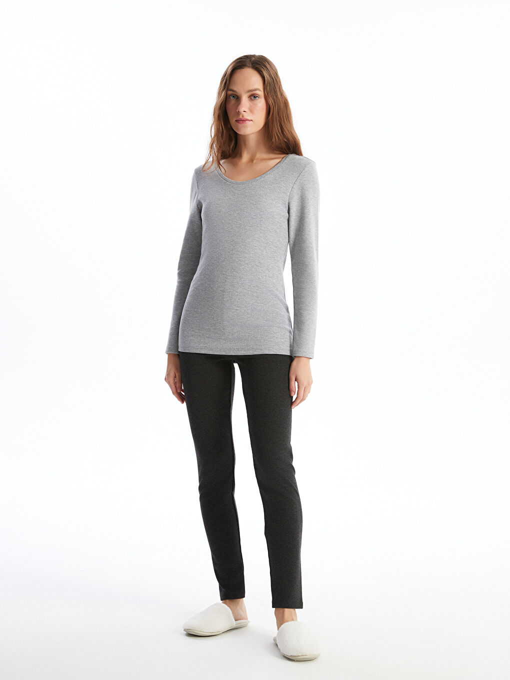 Women's Elasticated Waist Plain Base Layer Leggings