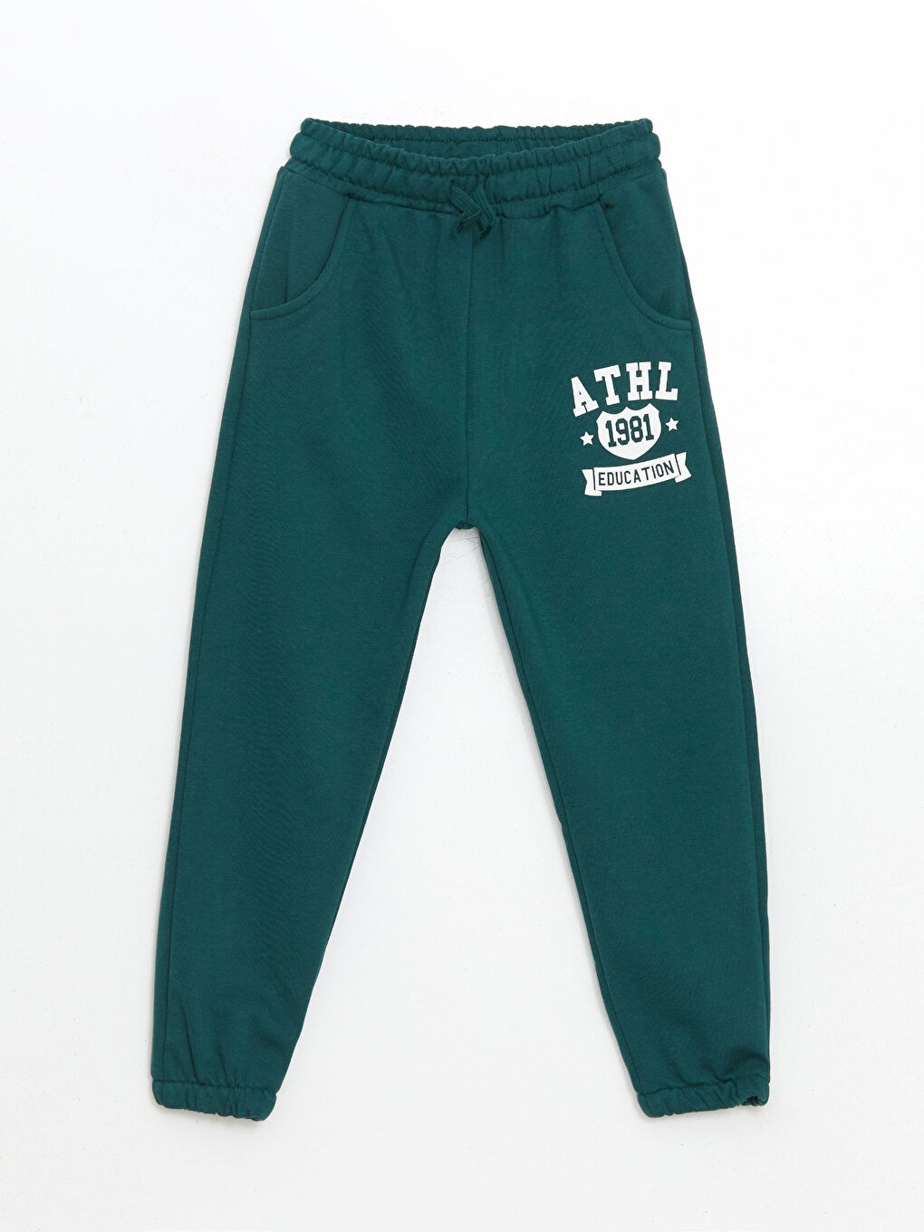 LCW Kids Yeşil Bisiklet Yaka Baskılı Erkek Çocuk Sweatshirt ve Eşofman Alt 2'li - 3