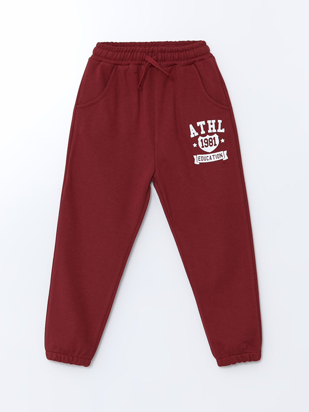 LCW Kids Bordo Bisiklet Yaka Baskılı Erkek Çocuk Sweatshirt ve Eşofman Alt 2'li - 2