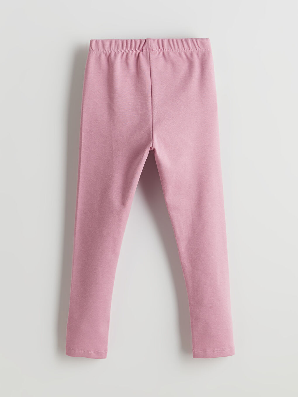 Lila Beli Lastikli Kız Çocuk Tayt-1