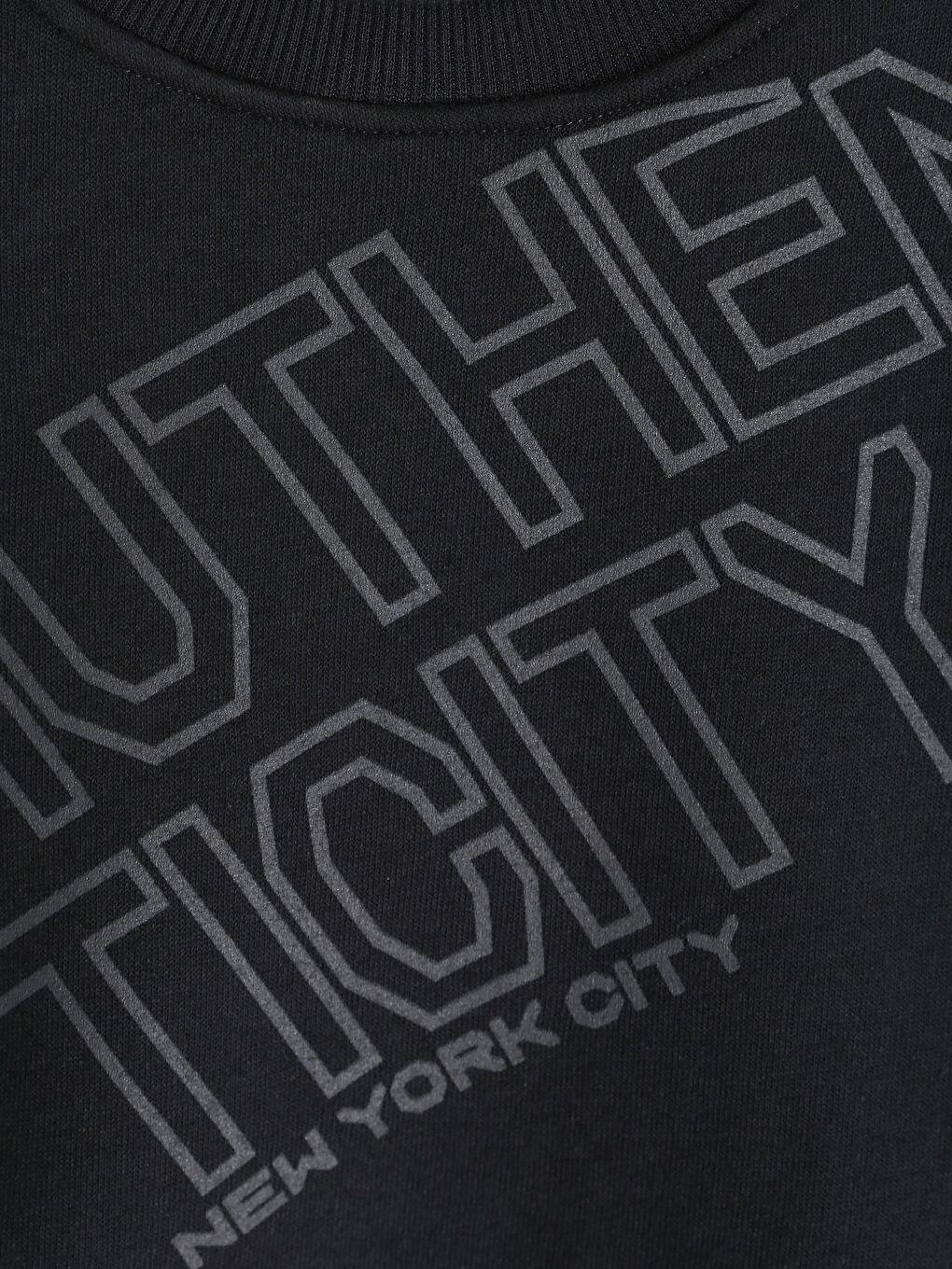 سويت شيرت كم طويل مطبوع بياقة دائرية للأولاد-2