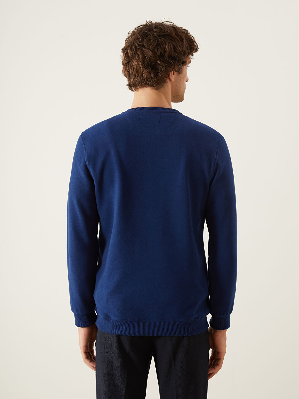 Crew Neck Long Sleeve Men's Sweatshirt -W4M290Z8-DGP