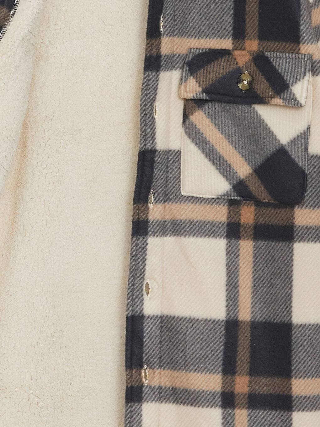 Comfortable Fit Long Sleeve Plaid Men's Shirt Jacket-13