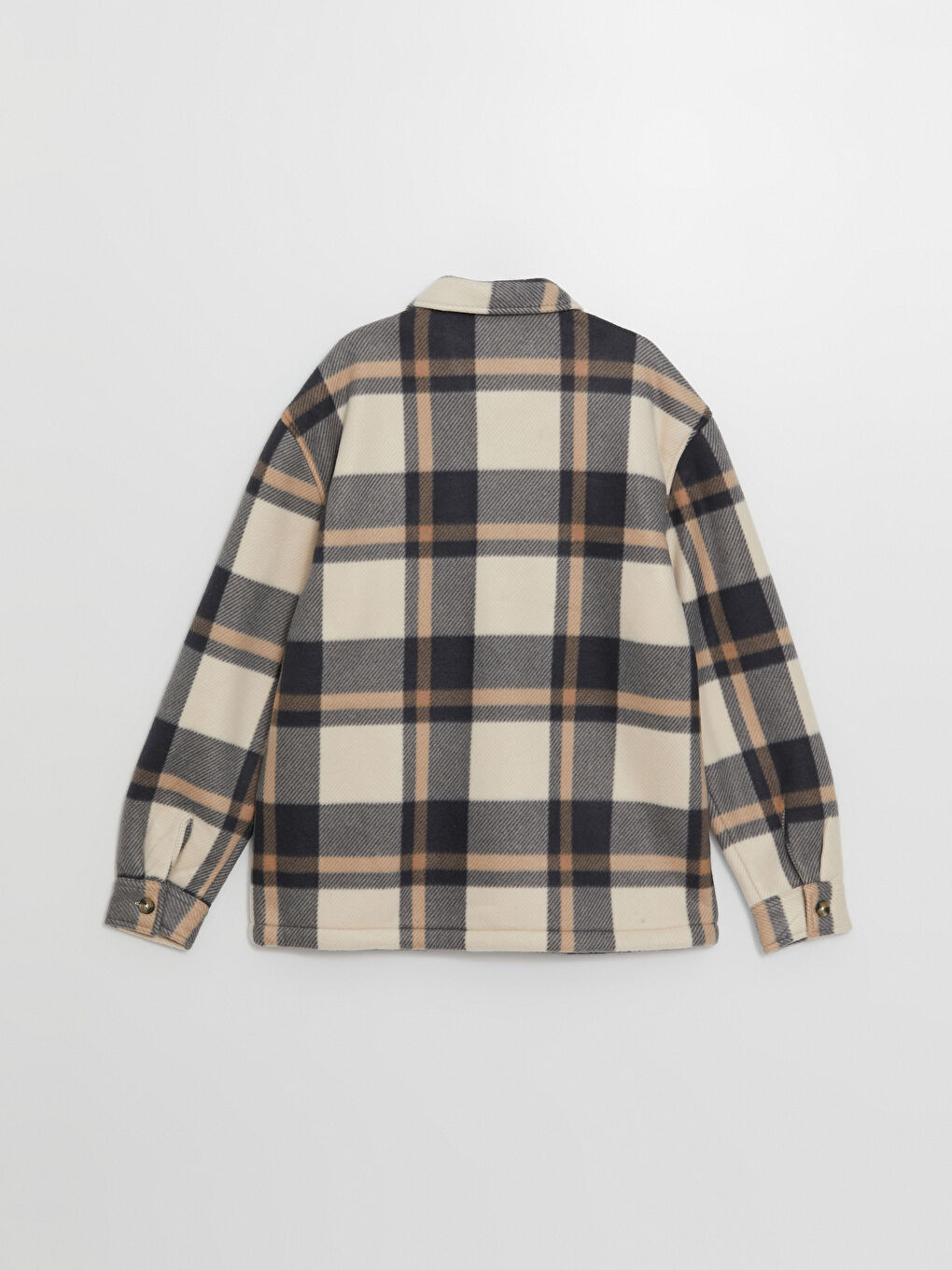 Comfortable Fit Long Sleeve Plaid Men's Shirt Jacket-14