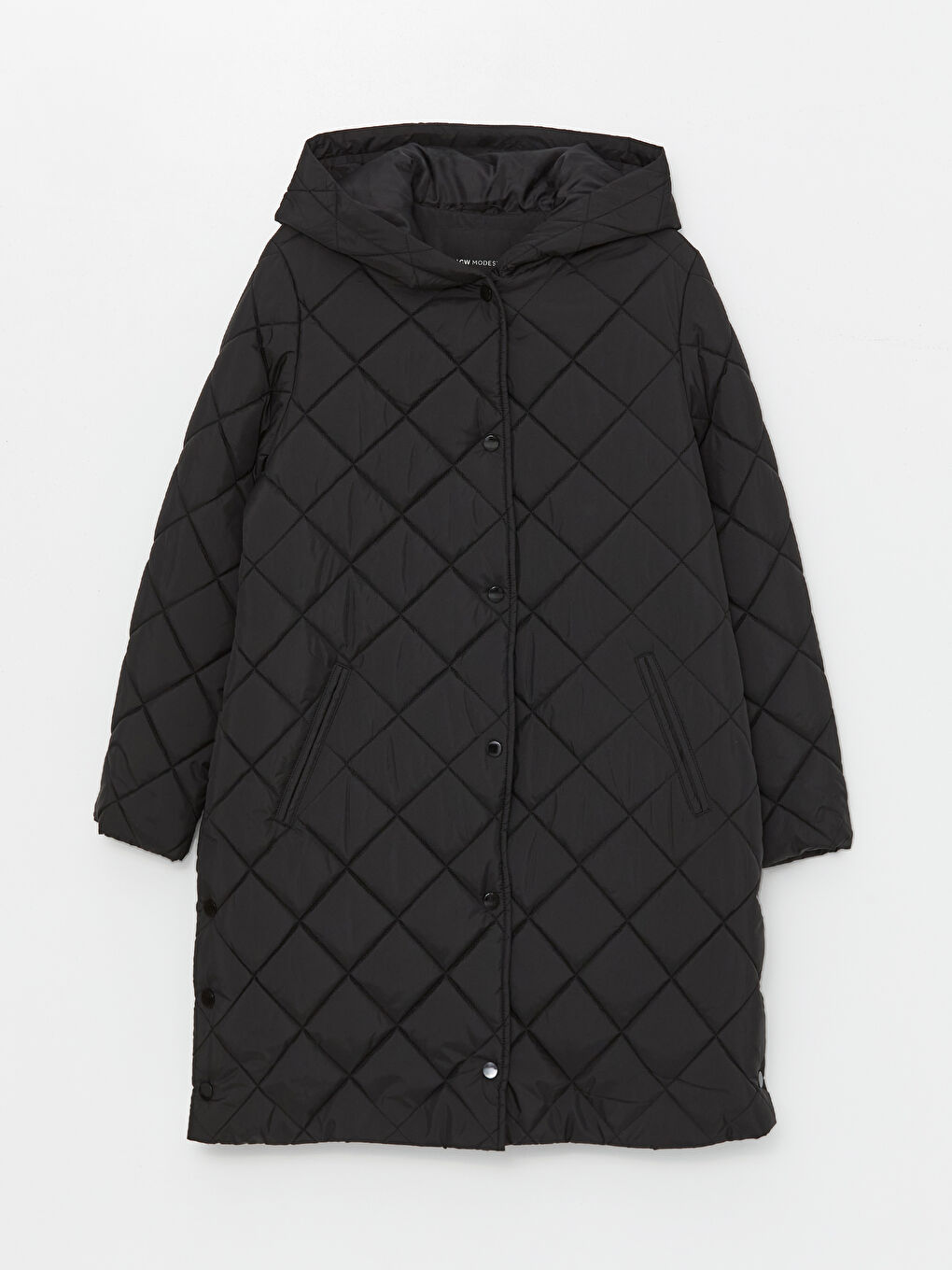 Стёганый пуховик с капюшоном для женщин-9