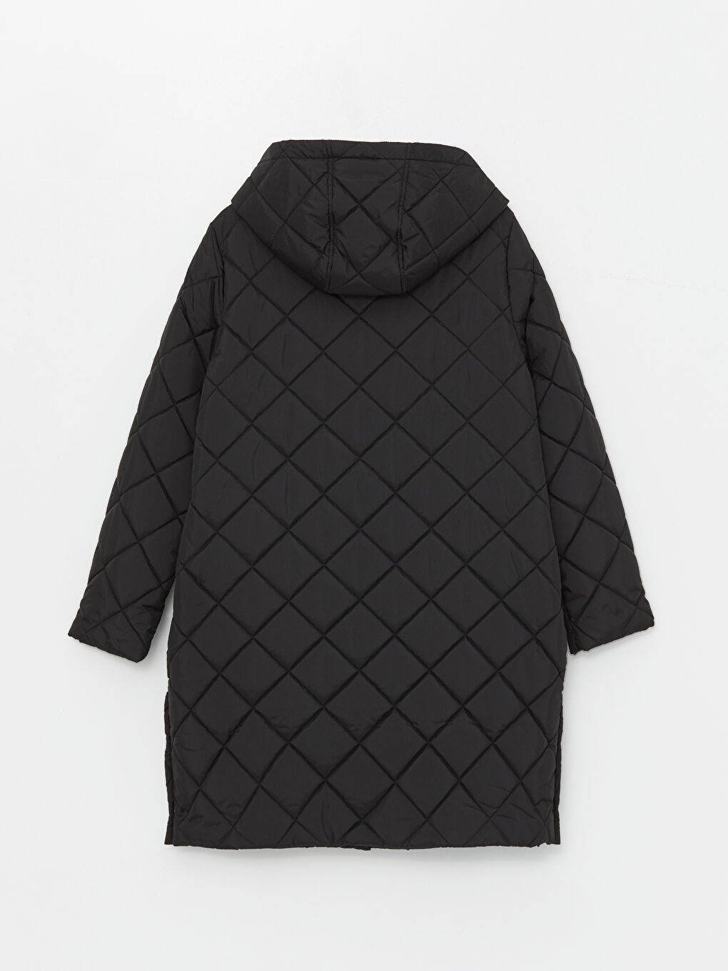 Стёганый пуховик с капюшоном для женщин-10