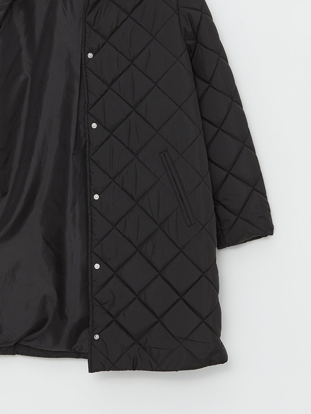 Стёганый пуховик с капюшоном для женщин-11