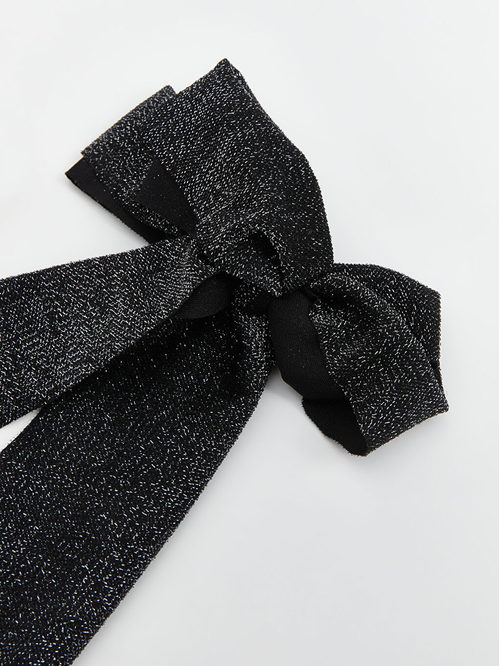 Siyah Fiyonk Görünümlü Kadın Saç Tokası 2'li-2