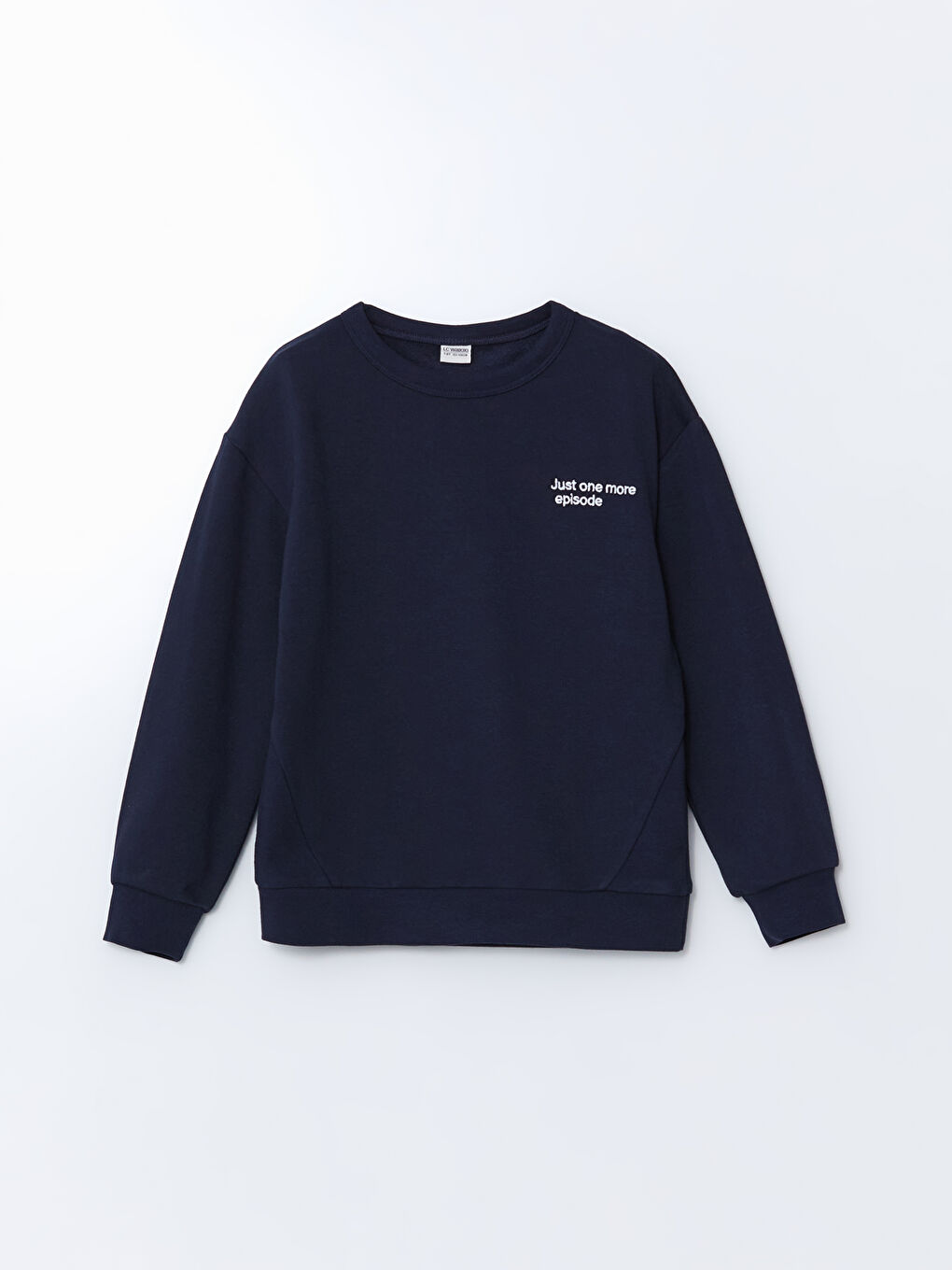 Lacivert Bisiklet Yaka Erkek Çocuk Eşofman Takımı-3