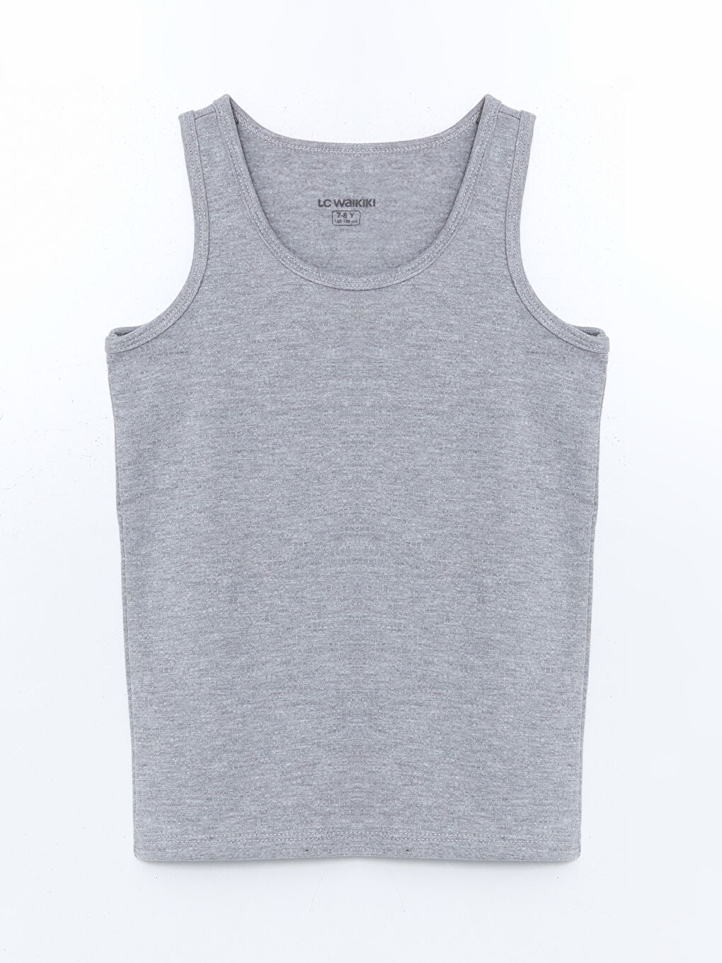 Gri Bisiklet Yaka Erkek Çocuk Atlet