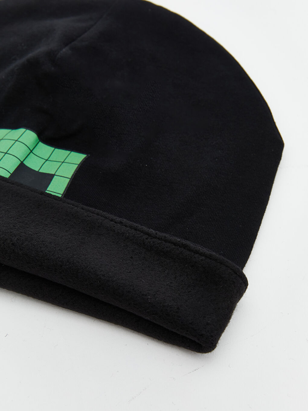 Siyah Minecraft Baskılı Erkek Çocuk Bere-1