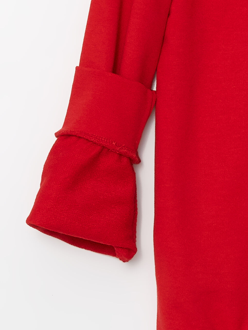 Kırmızı Bisiklet Yaka Erkek Çocuk Sweatshirt-3