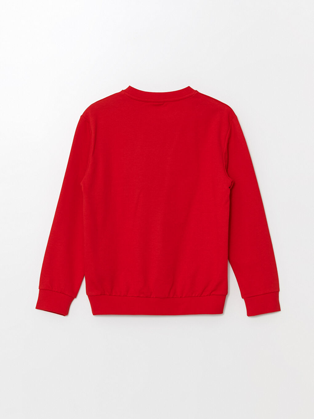 Kırmızı Bisiklet Yaka Erkek Çocuk Sweatshirt-5