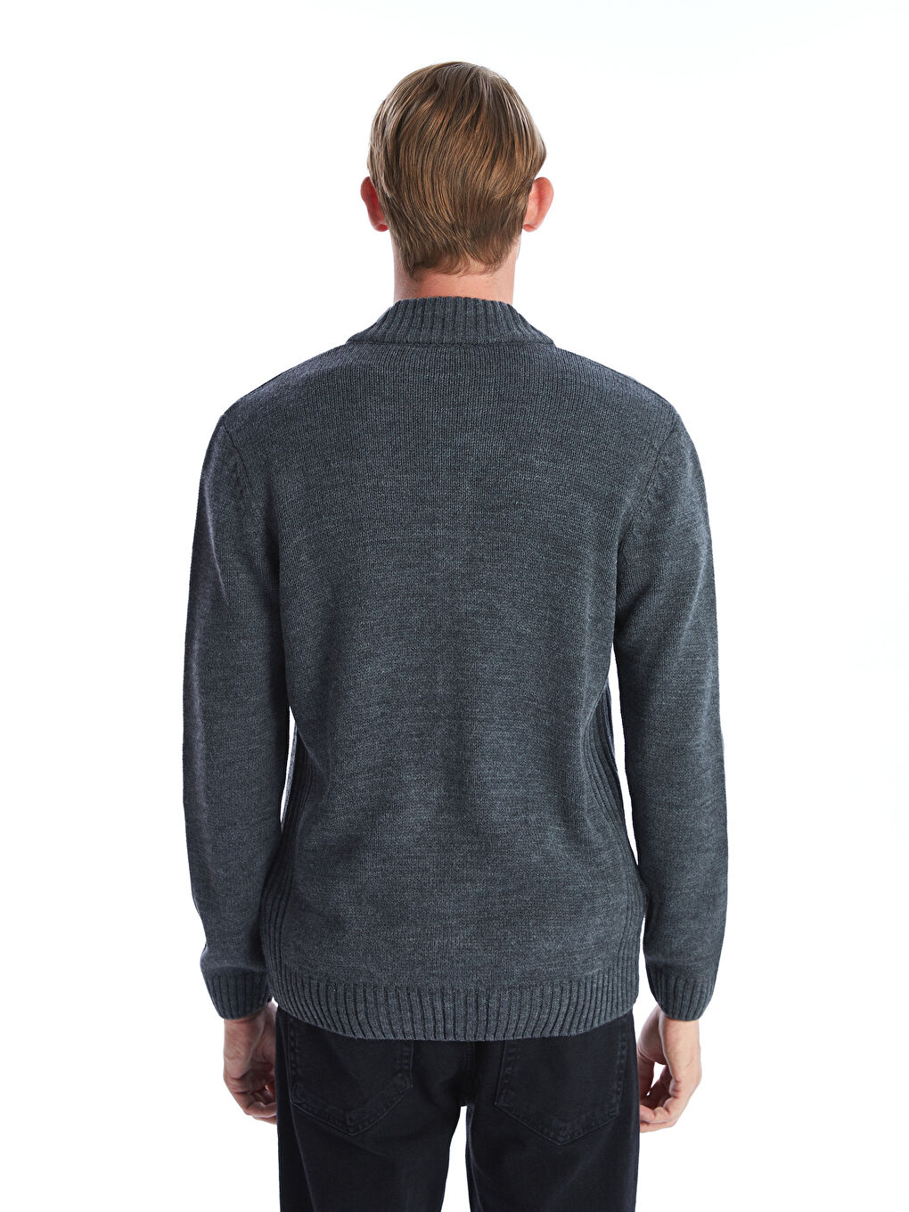 LCWAIKIKI Classic Regular Fit Funnel Neck Men's Knit Cardigan -W5AA60Z8-EEZ