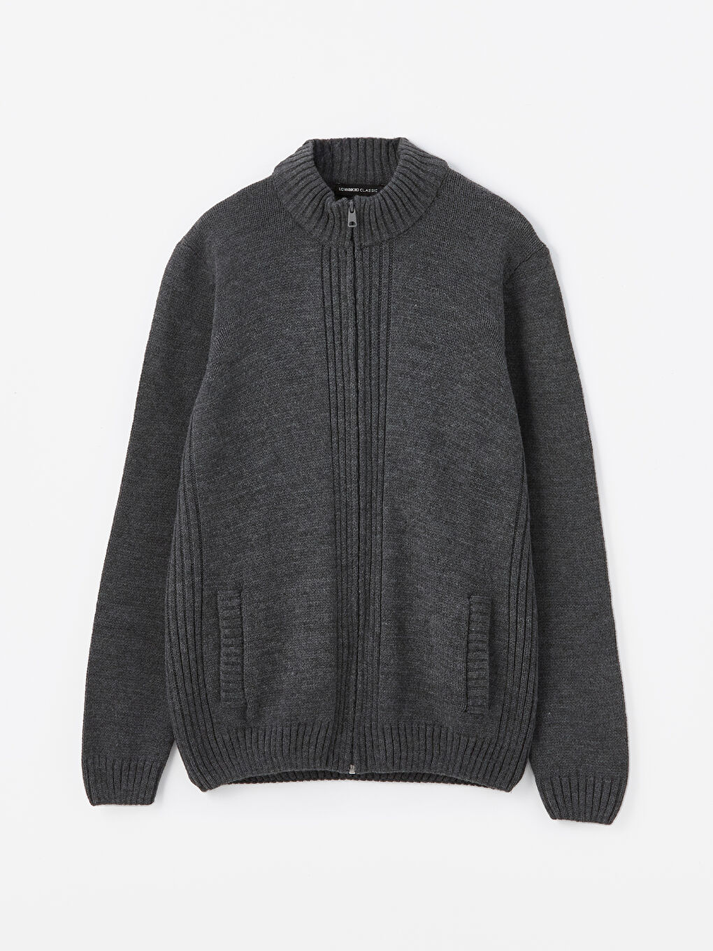 LCWAIKIKI Classic Regular Fit Funnel Neck Men's Knit Cardigan -W5AA60Z8-EEZ