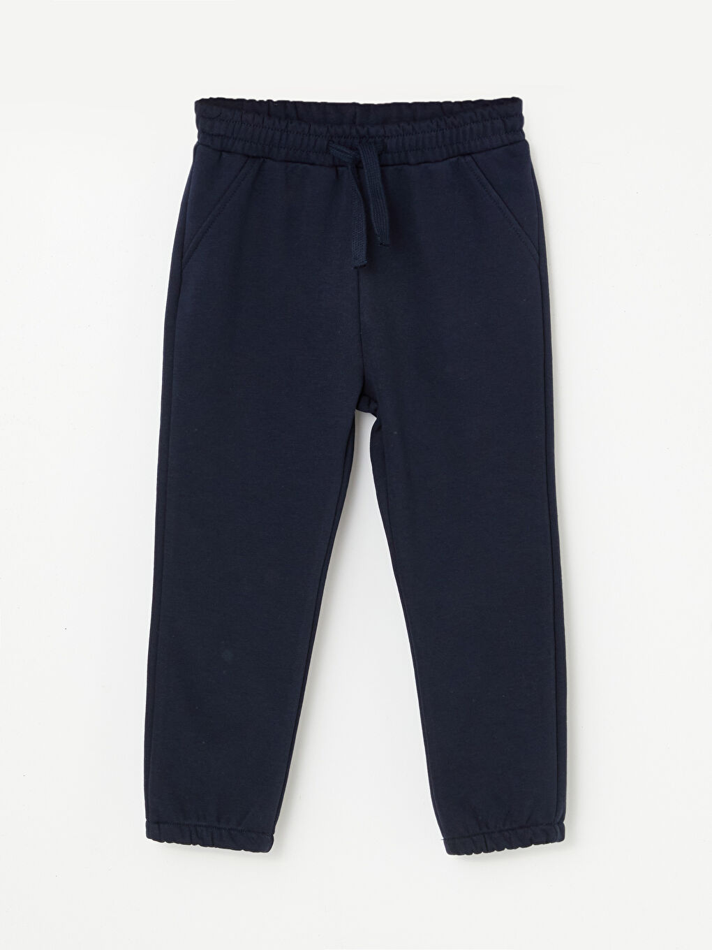 Elasticated Waist Basic Thick Boys' Jogger Sweatpants-2