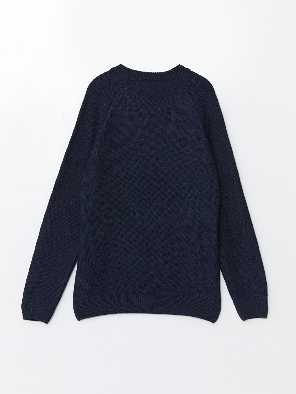 Lacivert Bisiklet Yaka Erkek Triko Kazak-5