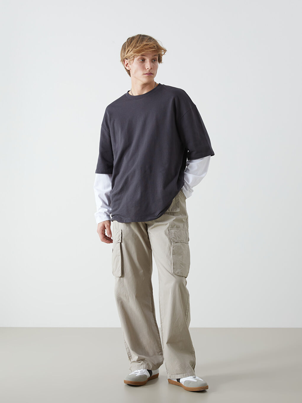 Yeşil Rahat Kalıp Erkek Kargo Pantolon