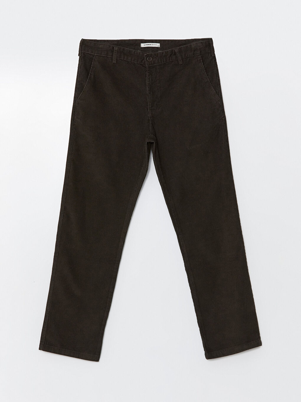 Haki Bol Kalıp Kadife Erkek Pantolon-8