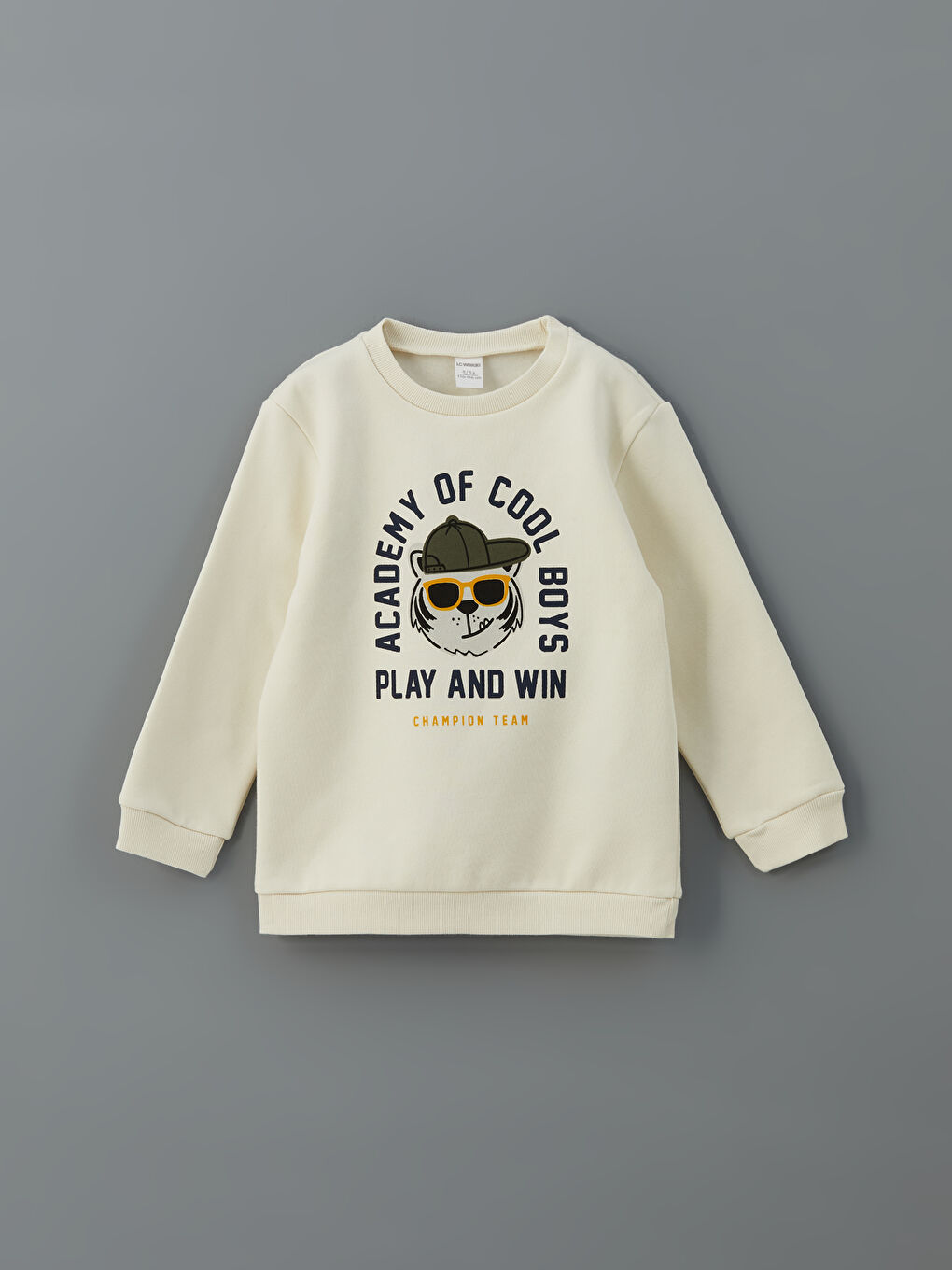 تيشيرت ياقة دائرية مطبوع للأولاد - مجموعة من 2-2