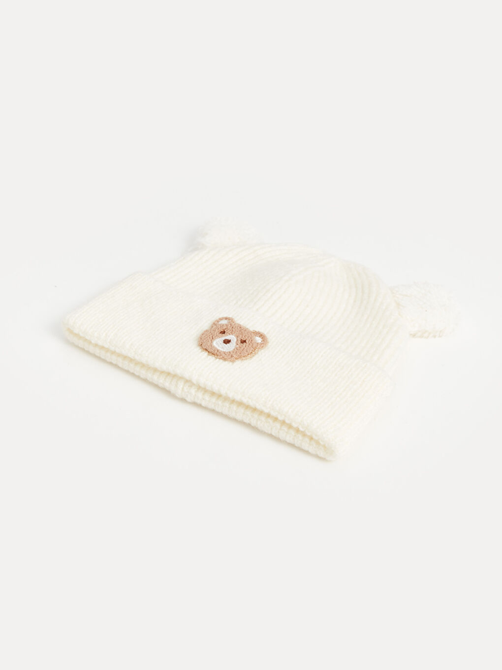 Teddy Bear Embroidered Girl's Beret