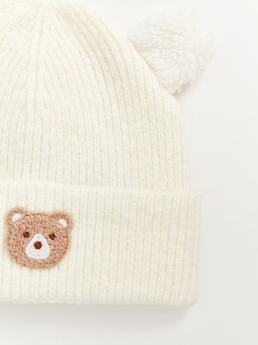 Teddy Bear Embroidered Girl's Beret-2
