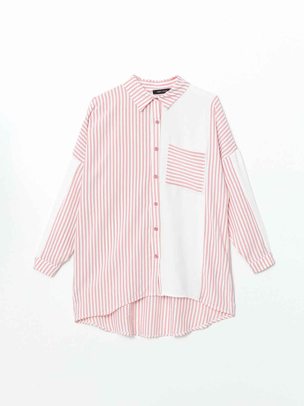 Striped Oversize Women's Shirt-4