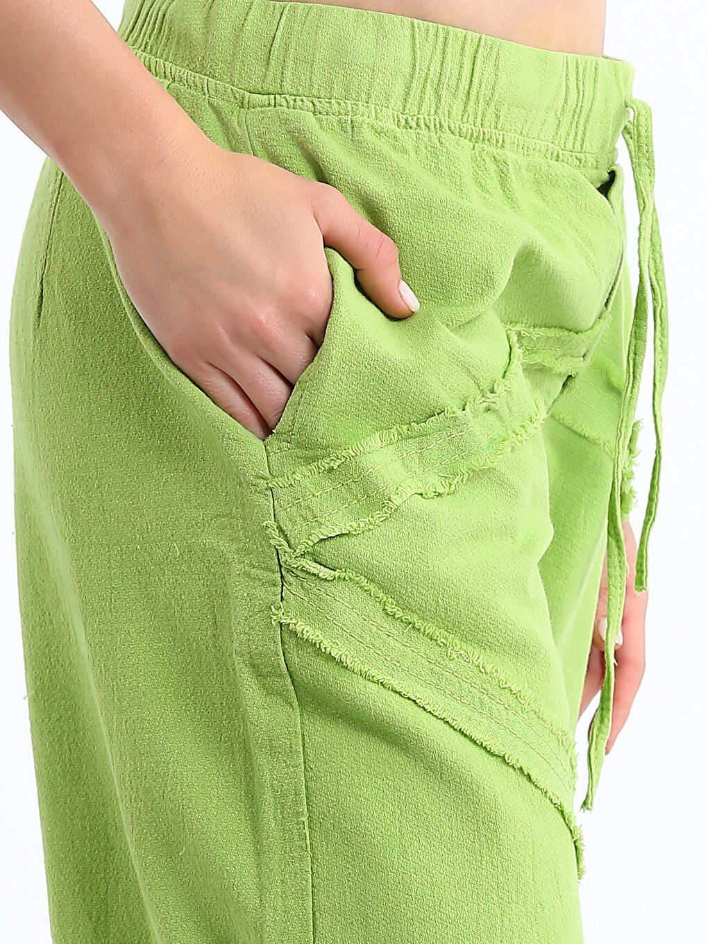 Elasticated Waist Women's Trousers-2