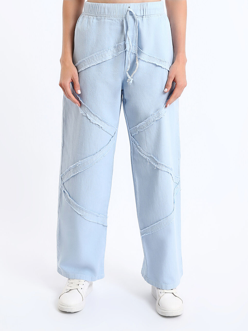 Elasticated Waist Women's Trousers-1