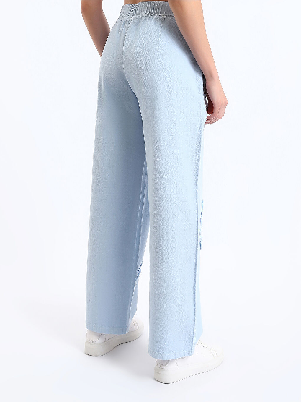 Elasticated Waist Women's Trousers-4
