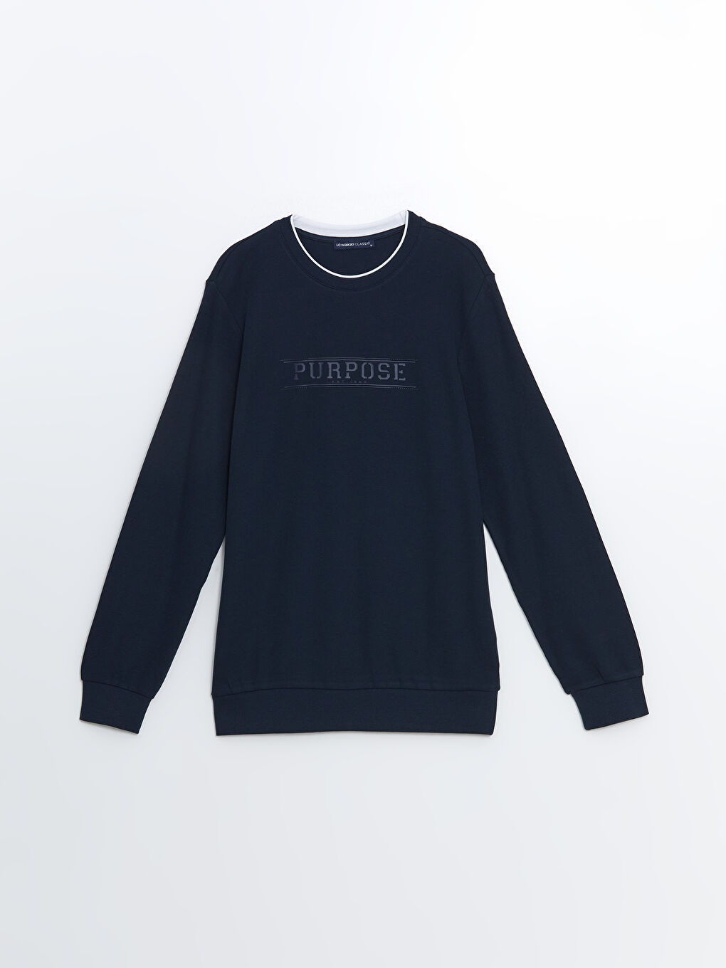 Crew Neck Long Sleeve Printed Men's Sweatshirt-4