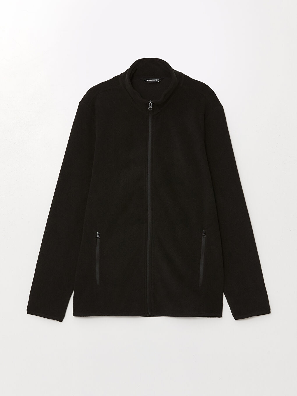 Standing Collar Long Sleeve Polar Men's Zippered Sweatshirt-8