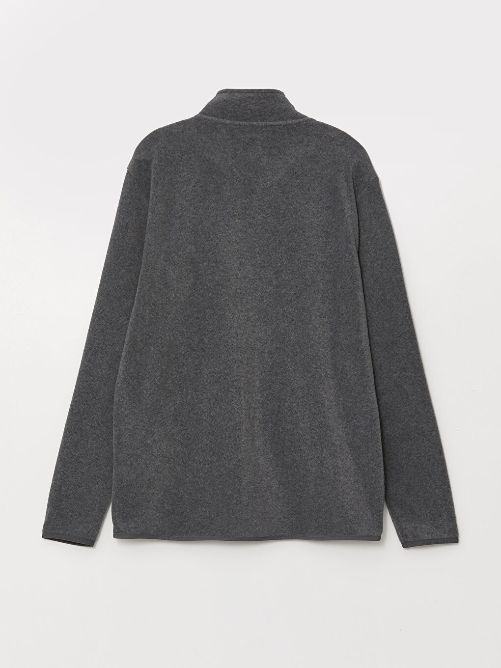 Standing Collar Long Sleeve Polar Men's Zippered Sweatshirt-9