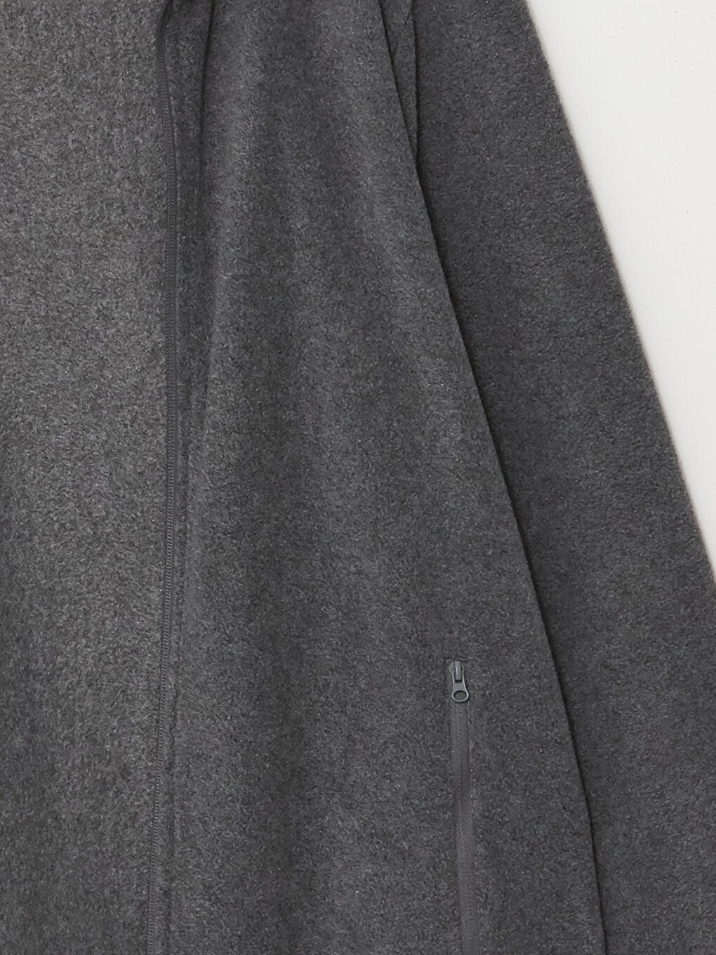 Standing Collar Long Sleeve Polar Men's Zippered Sweatshirt-10