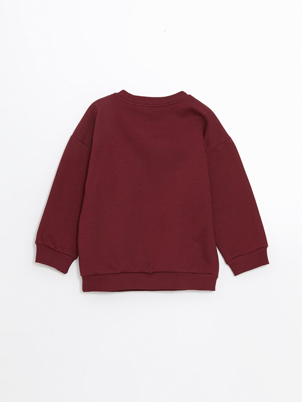 LCW Kids Bordo Bisiklet Yaka Baskılı Erkek Çocuk Sweatshirt - 2