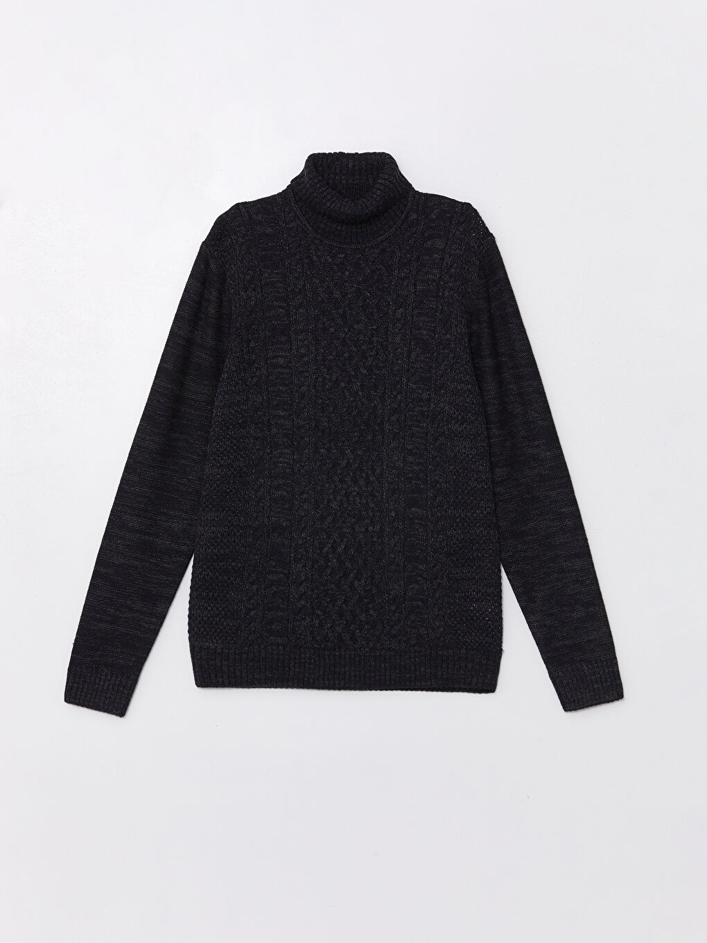 Turtleneck Long Sleeve Men's Knitwear Sweater-1
