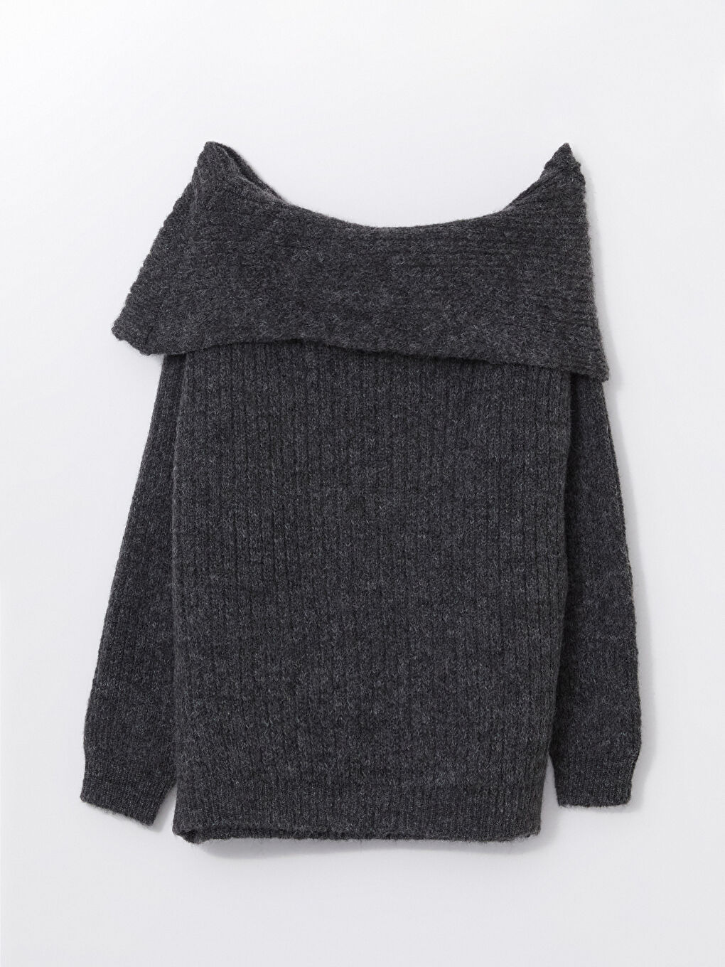 Slash Neck Women's Knitwear Sweater -W4M387Z8-DRU