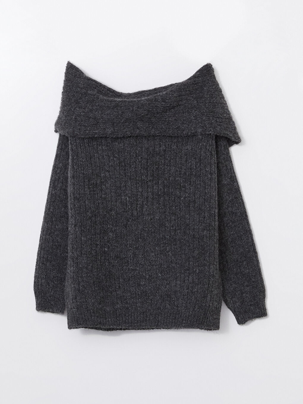 Slash Neck Women's Knitwear Sweater -W4M387Z8-DRU