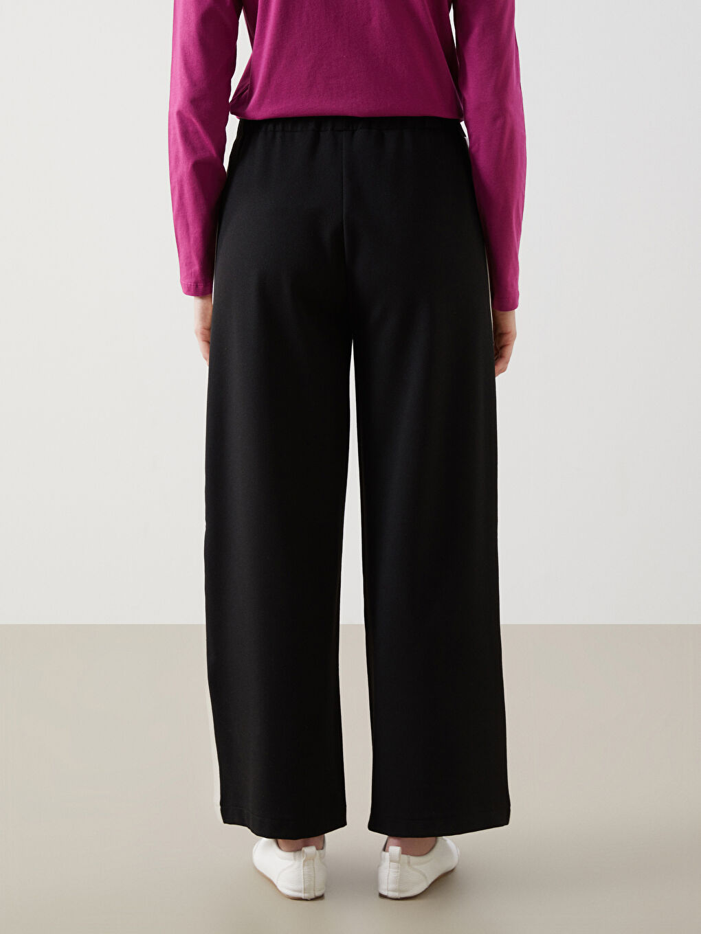 LCW Grace Elasticated Waist Women's Trousers -W4M407Z8-CVL