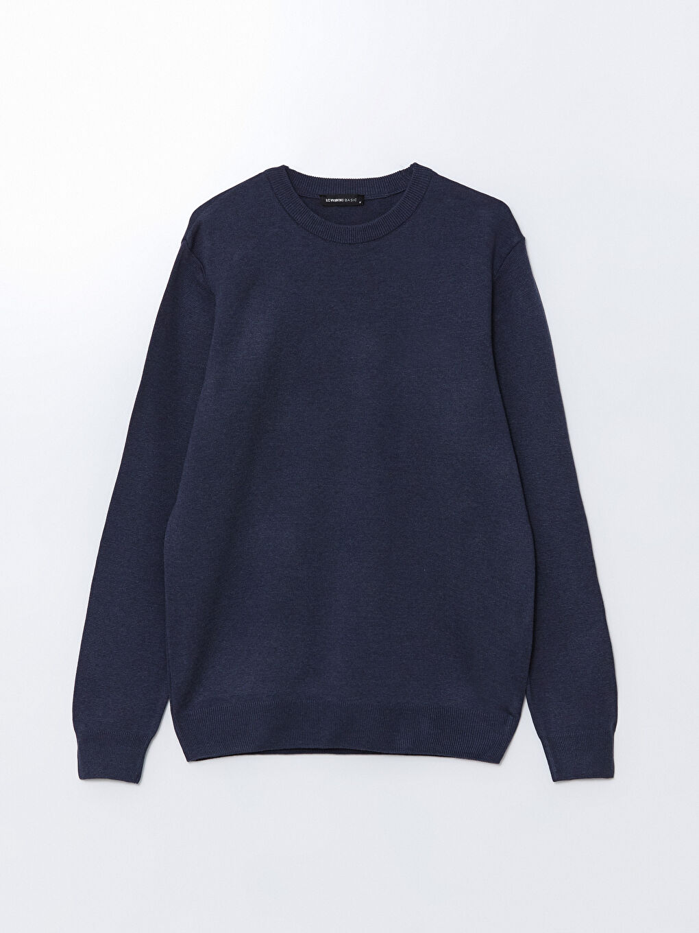 İndigo Bisiklet Yaka Erkek Triko Kazak-4