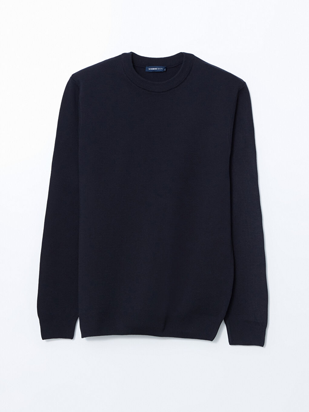 Mavi Bisiklet Yaka Erkek Triko Kazak-4