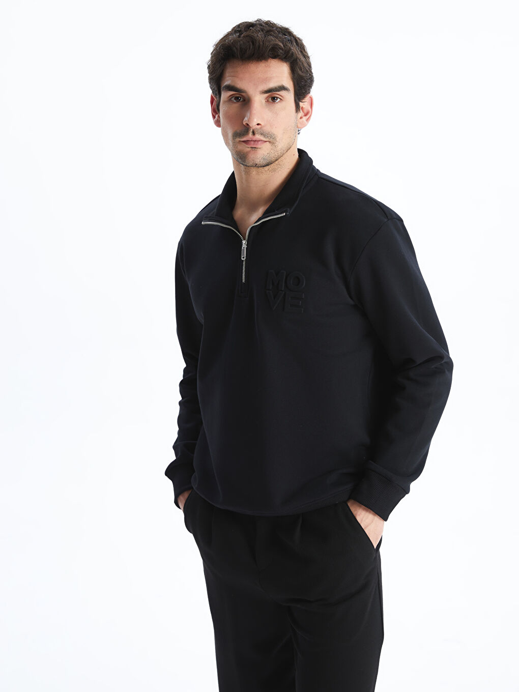 Funnel Neck Men's Sweatshirt